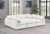 Indulge Cream Vegan Leather Modular Sectional 146Cream-Sec6C Meridian Furniture