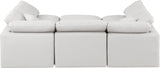 Indulge Cream Vegan Leather Modular Sectional 146Cream-Sec6C Meridian Furniture