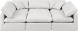 Indulge Cream Vegan Leather Modular Sectional 146Cream-Sec6C Meridian Furniture