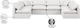 Indulge Cream Vegan Leather Modular Sectional 146Cream-Sec6D Meridian Furniture