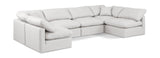 Indulge Cream Vegan Leather Modular Sectional 146Cream-Sec6D Meridian Furniture