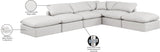 Indulge Cream Vegan Leather Modular Sectional 146Cream-Sec6E Meridian Furniture