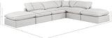 Indulge Cream Vegan Leather Modular Sectional 146Cream-Sec6E Meridian Furniture