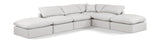 Indulge Cream Vegan Leather Modular Sectional 146Cream-Sec6E Meridian Furniture