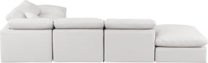 Indulge Cream Vegan Leather Modular Sectional 146Cream-Sec6E Meridian Furniture