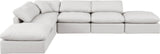 Indulge Cream Vegan Leather Modular Sectional 146Cream-Sec6E Meridian Furniture