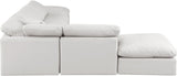 Indulge Cream Vegan Leather Modular Sectional 146Cream-Sec6E Meridian Furniture