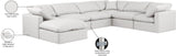 Indulge Cream Vegan Leather Modular Sectional 146Cream-Sec7A Meridian Furniture