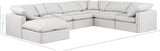 Indulge Cream Vegan Leather Modular Sectional 146Cream-Sec7A Meridian Furniture