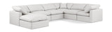 Indulge Cream Vegan Leather Modular Sectional 146Cream-Sec7A Meridian Furniture