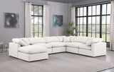 Indulge Cream Vegan Leather Modular Sectional 146Cream-Sec7A Meridian Furniture