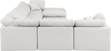 Indulge Cream Vegan Leather Modular Sectional 146Cream-Sec7A Meridian Furniture