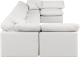 Indulge Cream Vegan Leather Modular Sectional 146Cream-Sec7B Meridian Furniture