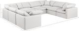 Indulge Cream Vegan Leather Modular Sectional 146Cream-Sec8A Meridian Furniture