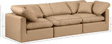 Indulge Tan Vegan Leather Modular Sofa 146Tan-S105 Meridian Furniture