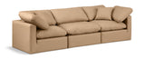 Indulge Tan Vegan Leather Modular Sofa 146Tan-S105 Meridian Furniture