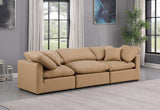 Indulge Tan Vegan Leather Modular Sofa 146Tan-S105 Meridian Furniture