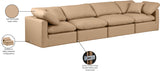 Indulge Tan Vegan Leather Modular Sofa 146Tan-S140 Meridian Furniture