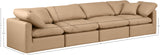 Indulge Tan Vegan Leather Modular Sofa 146Tan-S140 Meridian Furniture