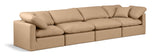 Indulge Tan Vegan Leather Modular Sofa 146Tan-S140 Meridian Furniture