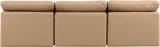 Indulge Tan Vegan Leather Modular Sofa 146Tan-S3 Meridian Furniture