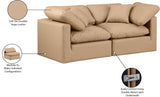 Indulge Tan Vegan Leather Modular Sofa 146Tan-S70 Meridian Furniture