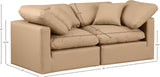 Indulge Tan Vegan Leather Modular Sofa 146Tan-S70 Meridian Furniture