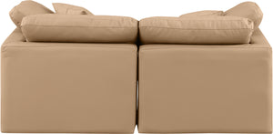 Indulge Tan Vegan Leather Modular Sofa 146Tan-S70 Meridian Furniture