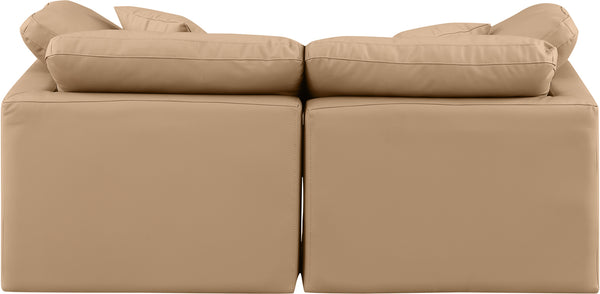 Indulge Tan Vegan Leather Modular Sofa 146Tan-S70 Meridian Furniture