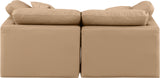 Indulge Tan Vegan Leather Modular Sofa 146Tan-S70 Meridian Furniture