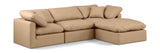 Indulge Tan Vegan Leather Modular Sectional 146Tan-Sec4A Meridian Furniture