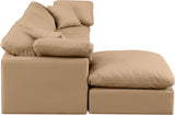 Indulge Tan Vegan Leather Modular Sectional 146Tan-Sec4A Meridian Furniture