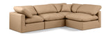 Indulge Tan Vegan Leather Modular Sectional 146Tan-Sec4B Meridian Furniture