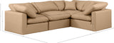 Indulge Tan Vegan Leather Modular Sectional 146Tan-Sec4C Meridian Furniture