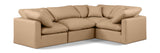 Indulge Tan Vegan Leather Modular Sectional 146Tan-Sec4C Meridian Furniture