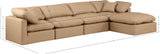 Indulge Tan Vegan Leather Modular Sectional 146Tan-Sec5A Meridian Furniture