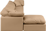 Indulge Tan Vegan Leather Modular Sectional 146Tan-Sec5A Meridian Furniture