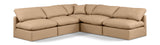 Indulge Tan Vegan Leather Modular Sectional 146Tan-Sec5B Meridian Furniture