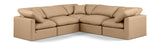 Indulge Tan Vegan Leather Modular Sectional 146Tan-Sec5C Meridian Furniture