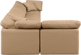 Indulge Tan Vegan Leather Modular Sectional 146Tan-Sec5D Meridian Furniture