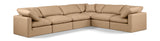 Indulge Tan Vegan Leather Modular Sectional 146Tan-Sec6A Meridian Furniture