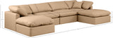 Indulge Tan Vegan Leather Modular Sectional 146Tan-Sec6B Meridian Furniture