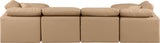 Indulge Tan Vegan Leather Modular Sectional 146Tan-Sec6B Meridian Furniture