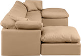 Indulge Tan Vegan Leather Modular Sectional 146Tan-Sec6B Meridian Furniture