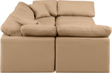 Indulge Tan Vegan Leather Modular Sectional 146Tan-Sec6C Meridian Furniture