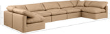 Indulge Tan Vegan Leather Modular Sectional 146Tan-Sec7B Meridian Furniture