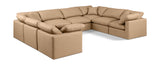 Indulge Tan Vegan Leather Modular Sectional 146Tan-Sec8A Meridian Furniture