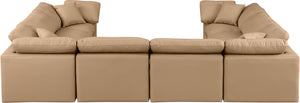Indulge Tan Vegan Leather Modular Sectional 146Tan-Sec8A Meridian Furniture