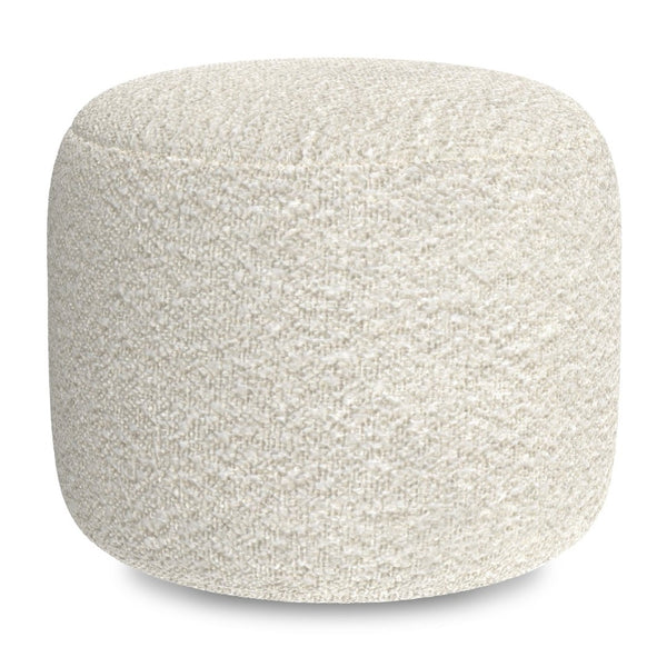 English Elm Nate Handwoven Cotton Square Pouf Artisan Footrest for Bohemian Living Rooms B136P427583