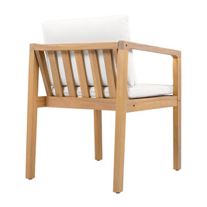 English Elm Outdoor Acacia Wood Dining Chairs Set of 2 Slatted Teak Finish Patio Seating N768P380148L_4